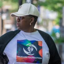 Julicare Foundation supporter on outreach