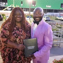 Founder with a community partner
